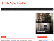 Tablet Screenshot of createspacelondon.org